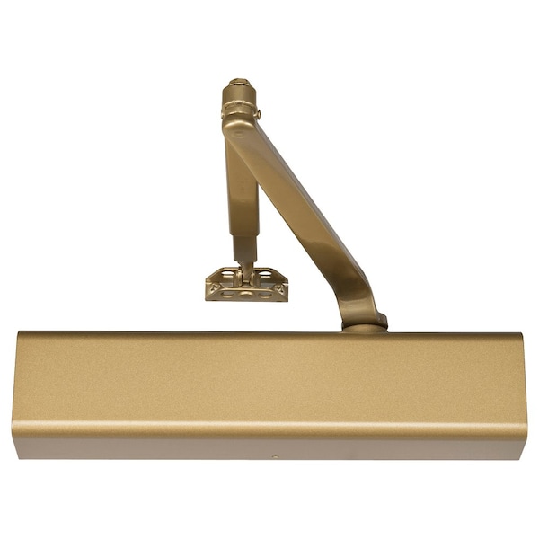 Grade 1 Tri Mount Door Closer, Push or Pull Side, Double Lever Arm Regular, Adjustable Size 1 to 6,